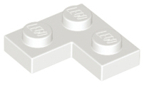 Plate 2 x 2 Corner in White