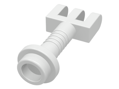 Hinge Bar with 3 Fingers and End Stud (Control Lever) in White