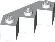 Brick Wedged 3 x 3 Facet in White