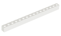 Brick 1 x 16 in White