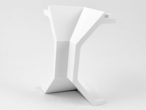 Panel 4 x 4 x 6 Corner Concave in White