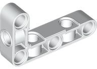 Technic Beam 3 x 5 L-Shape Thick with Alternating Holes in White
