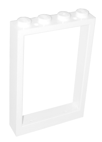 Window 1 x 4 x 5 with Solid Studs in White