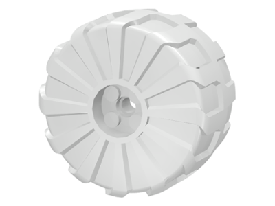 Wheel Hard Plastic Large (54mm D. x 30mm) in White