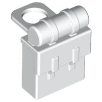Minifig Neckwear Backpack Non-Opening in White