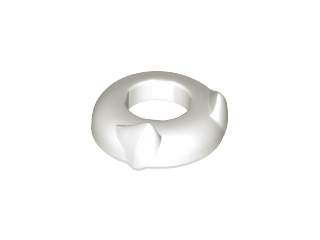 Head Top with Panther Ears [Plain] in White