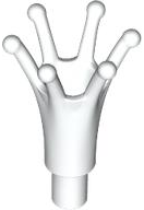 Headwear Accessory Crown Long with Bar in White