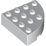 Brick Round Corner 4 x 4 Full Brick in White