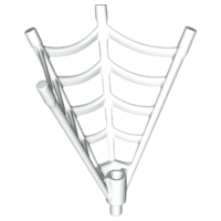 Web Effect, Half-Cone Shaped in White