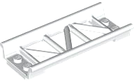 Vehicle Track, Roller Coaster Straight 8L in White