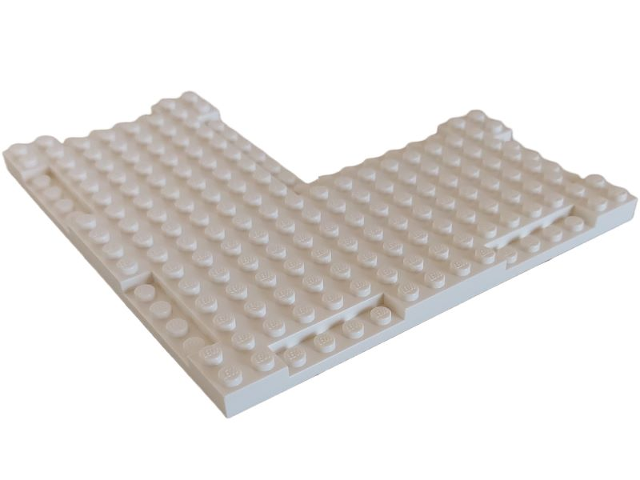 Plate Special 16 x 16 x 2/3 with 7 Recessed Edges, 8 x 8 Cutout in White