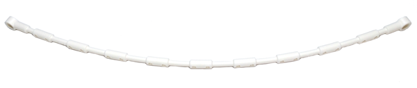 Cable, Flexible 21L with 2 Connectors and Bars in White