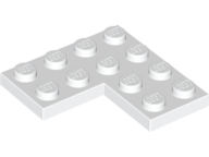 Plate 4 x 4 Corner in White