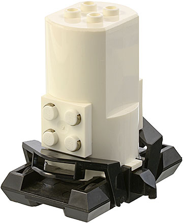 Motor, Monorail 9V with Short Couplings [Complete Assembly] in White