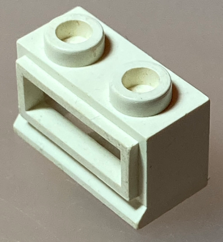 Window 1 x 2 x 1, Short Lip [no Glass] in White