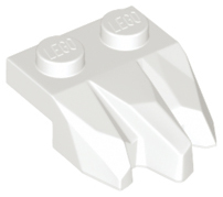 Plate Special 2 x 3 with Rocks in White