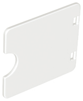 Duplo Door / Window with Cutout (Semi Oval) in White