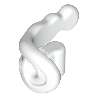 Wave / Power Blast Rounded Energy with Bar Handle in White