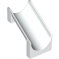 Slide Straight 4 x 6 x 6 in White