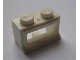 Window 1 x 2 x 1, Extended Lip, Solid Stud [with Glass] in White