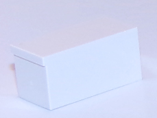 Tile Special 1 x 2 x 5/6 with Stud Hole in End Plain in White