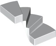 Stairs, Left 6 x 6 x 4 in White
