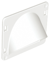 Duplo Door / Window with Curved Window Arch in White