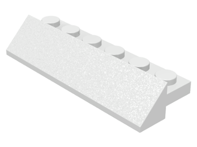 Brick Sloped 45° 2 x 6 x 2/3 in White