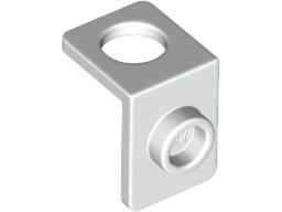 Minifig Neckwear Bracket [One Stud] - Reinforced in White