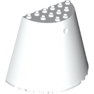 Cone Half 10 x 5 x 6 [Plain] in White