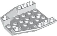 Brick Wedged, Sloped Inverted 6 x 6 x 1 Triple in White