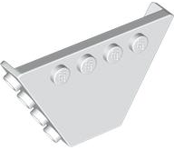 Panel, Trapezoid, Tipper End Flat without Pins in White
