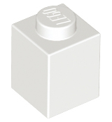 Brick 1 x 1 in White