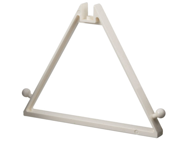Belville, Tent Frame 1 x 12 x 8 Triangle with Recessed Top Stud, Towball on Sides in White