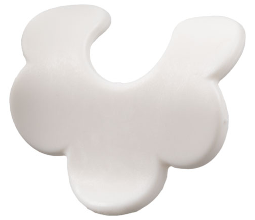 Belville, Equipment, Baby Bib Scalloped Edge in White