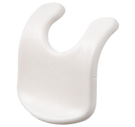 Belville, Equipment, Baby Bib Straight Edge in White