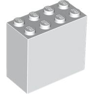 Brick 2 x 4 x 3 in White