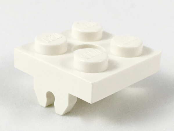 Magnet Holder Plate 2 x 2 Bottom in White