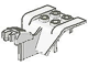 Vehicle Body, Tricycle Body Top with Dark Gray Chassis in White