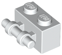 Brick Special 1 x 2 with Handle in White