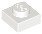 Plate 1 x 1 in White