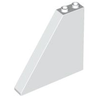 Brick Sloped 55° 1 x 6 x 5 in White