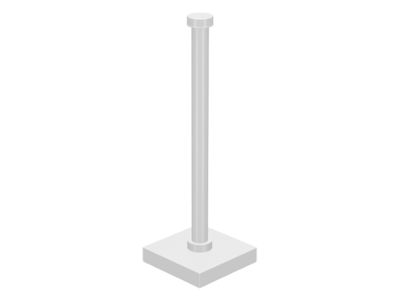 Tile Special 2 x 2 with Bar and Stud in White