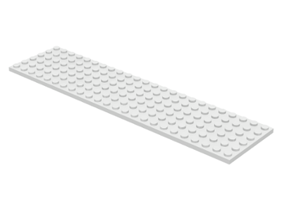 Plate 6 x 24 in White