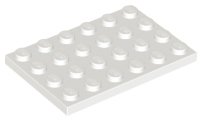 Plate 4 x 6 in White