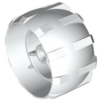 Wheel Hard Plastic Spoked in White