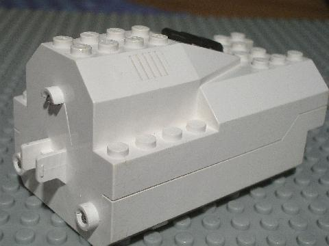Light and Sound Rocket Engine, Battery Box with White Cover [Plain] in White
