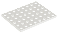 Plate 6 x 8 in White