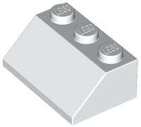 Brick Sloped 45° 2 x 3 in White