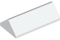 Brick Sloped 45° 2 x 4 Double in White